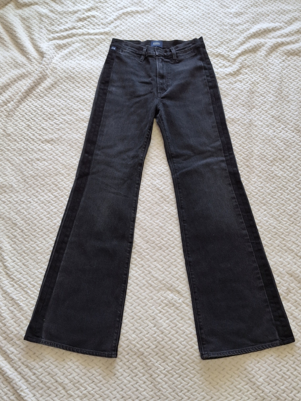 NWOT Citizens Of Humanity Women's Black Kimberly Welt Trousers Flare Jeans